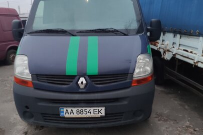 Автомобіль RENAULT, модель: MASTER, рік виробництва: 2010, реєстраційний номер АА8854ЕК, VIN/номер шасі (кузова, рами): VF1FDCUD642853075, категорія: ВАНТАЖНИЙ, колір: СИНІЙ