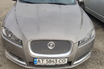 Автомобіль, марки JAGUAR, модель XF, реєстраційний номер АТ5843СО, VIN/номер шасі (кузова, рами): SAJAA05M5DPS77108, 2013 року випуску, тип - ЗАГАЛЬНИЙ ЛЕГКОВИЙ - ЗАГАЛЬНИЙ СЕДАН-В, колір - СІРИЙ