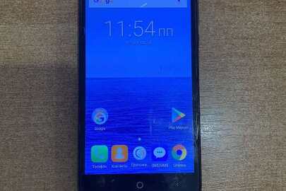 Мобільний телефон марки «LEAGOO», чорного кольору, серійний номер T591M1ZM89192347, без зарядного пристрою, б/в