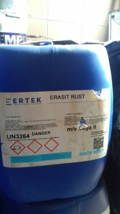 Хімічна речовина Etrek Erasit Rust у кількості 50л