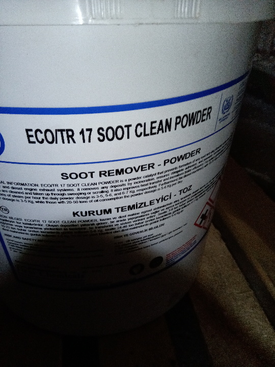 Хімічна речовина ECO/TR 17SOOT CLEAN POWDER у кількості 75 кг