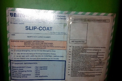 Хімічна речовина Slip Coat у кількості 100 л