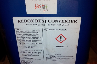 Хімічна рідина REDOX RUST CONVERTER у кількості 75 л