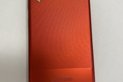 Мобільний телефон SAMSUNG, моделі А12, IMEI 1: 351016312306302/01 IMEI 2: 352505492306305/01 SN: R58R74MPE9Z, б/в, червоного кольору	