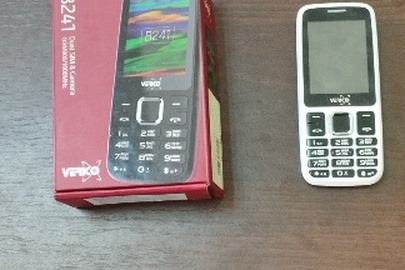 Конфісковане майно за рішенням суду: коробка з мобільним телефоном марки «Verico-B 241», серійний номер: V1901024003254, IMEI: 344530091699874, 354530091699882, із зарядним пристроєм та навушниками, нове