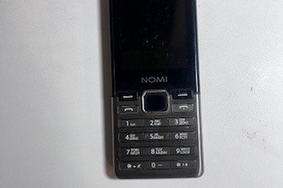 Конфісковане майно за рішенням суду: мобільний телефон «NOMI» IMEI: 352914083126496, стан б/в
