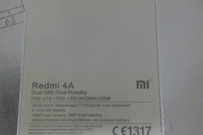 Мобільний телефон Xiaomi Redmi 4A, Dark Grey. Новий в коробці та в комплекті з зарядним пристроєм