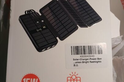 Портативний акумулятор з маркуванням K6 PRO MAX 15W 1.68A/h Via Solar Panel - 8 шт., новий стан