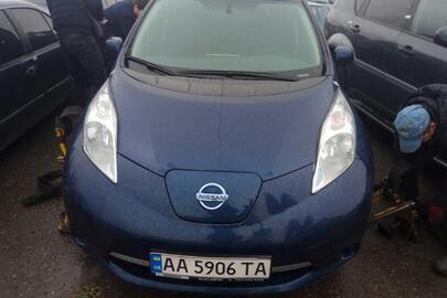 Легковий автомобіль NISSAN LEAF, 2016 р.в., ДНЗ АА5906ТА, No кузова: 1N4AZ0CP6GC310610