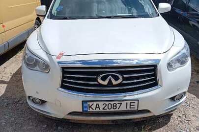 Автомобіль марки INFINITI, модель QX60, 2014 року випуску, реєстраційний номер КА2087ІЕ, білого кольору, VIN: 5N1AL0MM9EC544796