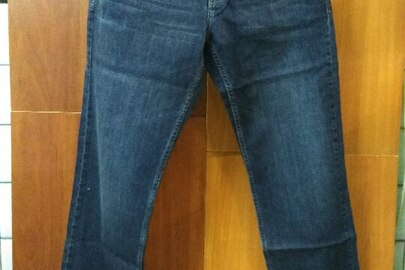 Штани джинсові чоловічі, синього кольору різних розмірів в кількості 46 шт