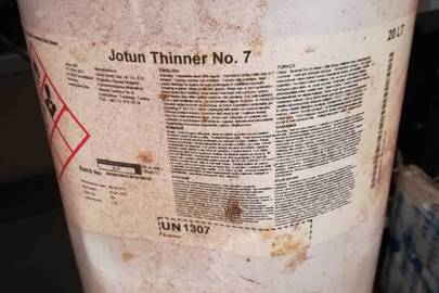 Розчинник ТМ "Jotun Thinner 7" в кількості 100 л. (5 каністр по 20 л. кожна)