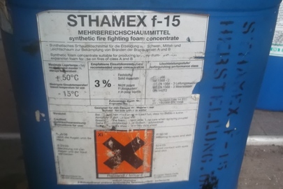 Речовина з маркуванням "Sthamex" у кількості 75 л