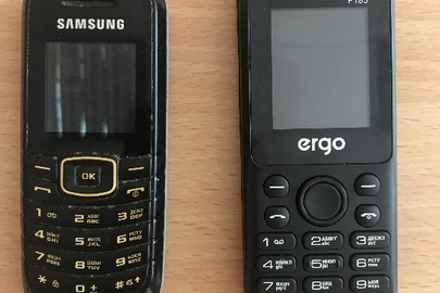 Мобільний телефон «Ergo», модель: F183 та мобільний телефон «Samsung», модель: GT-E1080i