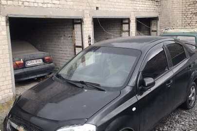 Легковий автомобіль марки CHEVROLET AVEO державний номерний знак AE1943XC, рік виробництва 2006,номер кузова: KL1SF69YE7B076091,чорного кольору