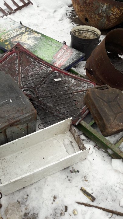 Лом чорного металу, різного походження вагою 101 кг