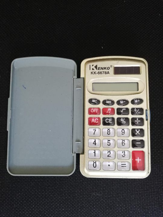 Електронний калькулятор карманний  в пластмасовому корпусі KENKO kk-6678A