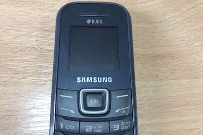 Мобільний телефон марки "Samsung" GT-E1202i, INEI: 356994/05/285904/2, INEI 2: 356995/05/285904/9