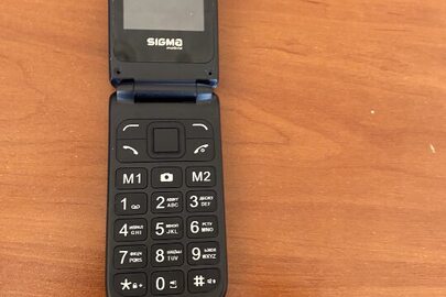 Мобільний телефон марки "Sigma" моделі X-stele 241 Snap в корпусі чорного кольору, IMEI №1:355239076974828, IMEI №2:355239076974836, б/в