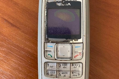 Мобільний телефон марки "NOKIA" модель 1600 в корпусі сірого кольору IMEI № 358066/01/314562/7, б/в