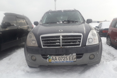 SSANG YONG, модель REXTON, 2007 року випуску, колір – сірий, номер шасі(кузова,рами) KPTG0B1FS7P252549,YZCRJFA00702078582, ДНЗ: АА0725ЕЕ