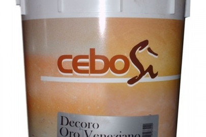 Декоративна штукатурка "CeboSi decoro", 5 л., лазур-золото, 1 шт.