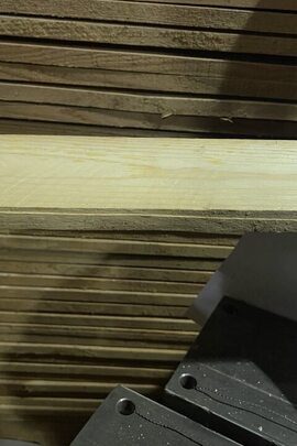 Пиломатеріали розміром 13-16*97-103*1100 загальна кількість 4410 штук (7 зв'язок по 630 штук), стан новий