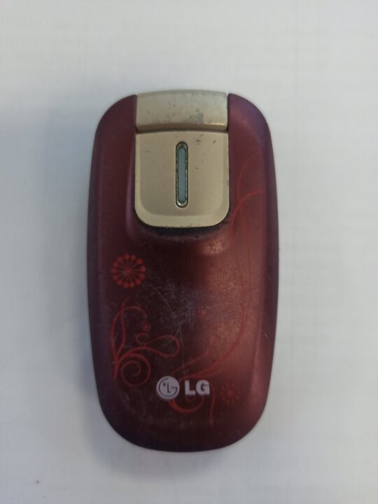 Мобільний телефон LG KG-376, IMEI 35585700595262, червоного кольору, б/в