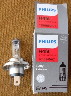 Автомобільна галогенова лампа освітлення PHILIPS H4Fit 12569RACl у кількості 2 шт.