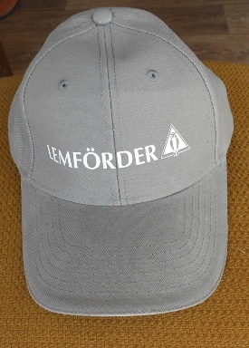 Головні убори (кепки) рекламні LEMFORDER, сірого кольору в кількості 10 шт.