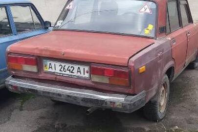 Автомобіль «ВАЗ 2107», 1988 року випуску, червоного кольору, № кузова XTA210700J0368790, ДНЗ АІ2642АІ