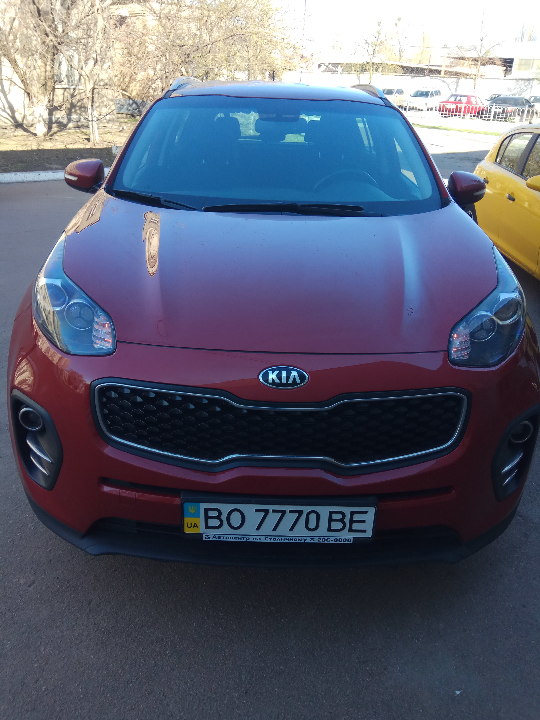 Транспортний засіб  KIA SPORTAGE, 2016 р.в., ДНЗ: BO7770BE, № кузову: U5YPG81ABGL157236
