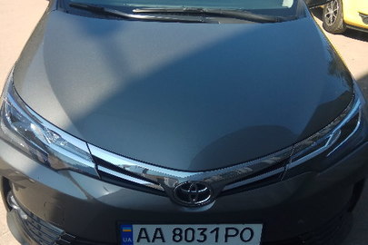 Транспортний засіб TOYOTA COROLLA, 2017 р.в., ДНЗ: АА8031РО, № кузову: NMTBB4JE20R206680 