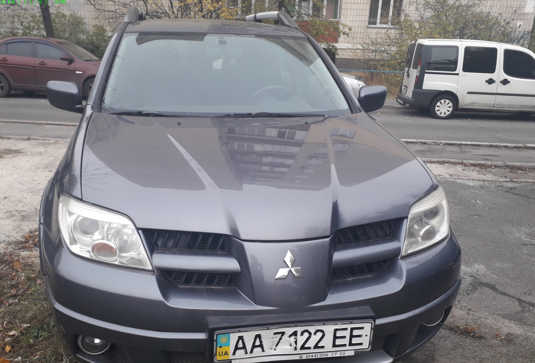 Транспортний засіб  MITSUBISHI OUTLANDER, 2007 р.в., ДНЗ: АА7122EE, № кузову: JMBXRCU5W7U005121