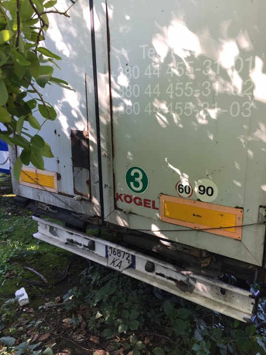 Напівпричіп KOGEL SN24P100, 2001 р.в., ДНЗ: 16872KA, номер шасі (рами, кузова): WKOSN002410789814