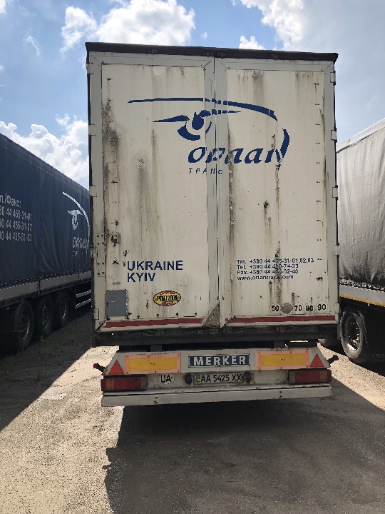 Напівпричіп MERKER M300 01Y, 2005 р.в., ДНЗ: AA5425XX, номер шасі (кузову): ZGPM300010Y001664