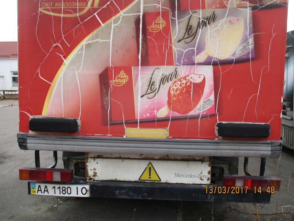 Транспортний засіб  MERCEDES-BENZ SPRINTER 313 CDI, 2000 р.в., ДНЗ: АА1180IO, № кузову: WDB9036121R110472