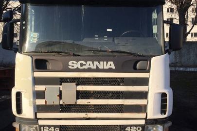 Тягач сідловий SCANIA, 2001 року випуску, реєстраційний номер 15574КА, номер шасі (рами, кузова): XLER4X20004461653