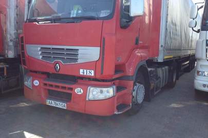 Тягач сідловий RENAULT PREMIUM 450.19 Т, 2009 року випуску, реєстраційний номер АА7841ОА, номер шасі (рами, кузова): VF624GPA000032829