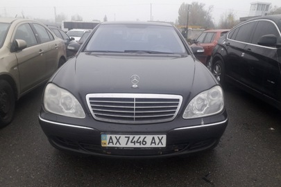 Транспортний засіб  MERCEDES-BENZ S 500L, 2003 року випуску, реєстраційний номер АX7446AX, № шасі( кузова, рами): WDB2201751A359185