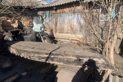 Конфісковане майно за рішенням суду: човен дерев'яний, 1 шт., б/в