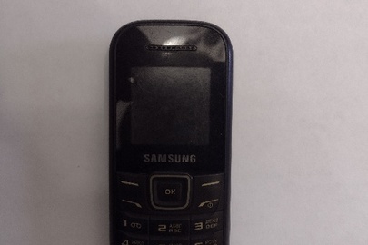 Мобільний телефон марки «Samsung», модель GT-E1200 І, чорного кольору, б/в, 1 од.
