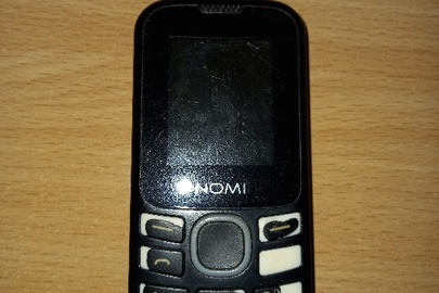 Мобільний телефон марки "NOMI" , чорного кольору, б/в, 1 од.