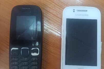 Мобільний телефон  «Samsung» ІМЕІ: 357332/04/638528/8, мобільний телефон марки “Nokia” ІМЕІ:357342086095655
