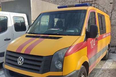 Автомобіль марки VOLKSWAGEN, модель: CRAFTER, категорія: ВАНТАЖНИЙ, рік виробництва: 2013, VIN: WV1ZZZ2EZE6021174, номер шасі: WV1ZZZ2EZE6021174, номерний знак: АЕ7578НК, колір: жовтий
