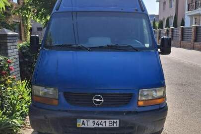 Колісний транспортний засіб марки Opel, модель: Movano, 2002 р.в., д.н.з. АТ9441ВМ, номер кузова (VIN): VN1F9BMH526779425, синього кольору