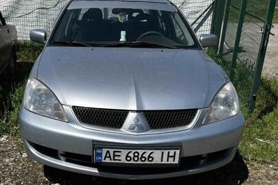 Легковий транспортний засіб марки: MITSUBISHI, модель LANCER, 2007 року випуску, сірого кольору, номерний знак АЕ6866ІН, номер кузова: JMBSRCS3A7U017014