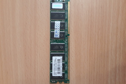 Оперативна пам’ять 256M DDR400 DIMM 2.5-3-3  S/N: 105925-0361 (GL)  WARRANTY VOID IF REMOVED