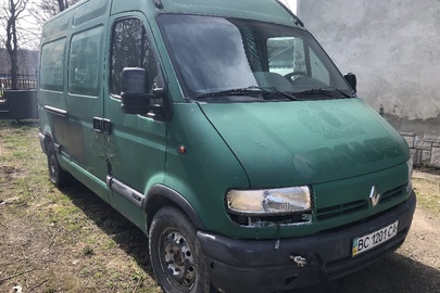 Автомобіль марки Renault Master, реєстраційний номер ВС1201СА, № куз. VF1FDCNH526208691, 2002 року випуску, зеленого кольору, об'єм двигуна 2188 см.куб., дизель