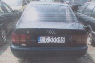 Транспортний засіб марки AUDI A6, 1995 року випуску, реєстраційний номер LC55546, № куз. WAUZZZ4AZSN093877, синього кольору, об'єм двигуна - 1984 см. куб., газ-бензин